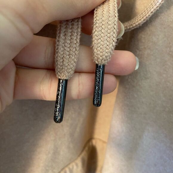 Sweaty Betty | Harmonise Luxe Fleece High Neck Sweatshirt Antique Pink Sz Medium - Picture 8 of 15